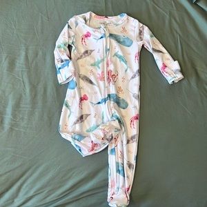 New Caden Lane 3-6 mo Sea Life Pajamas